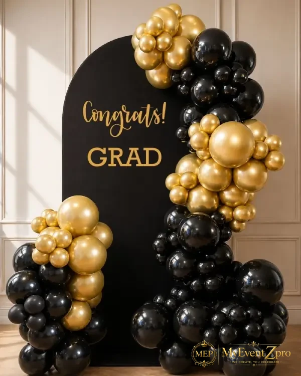 Graduation Balloon Backdrop Arch