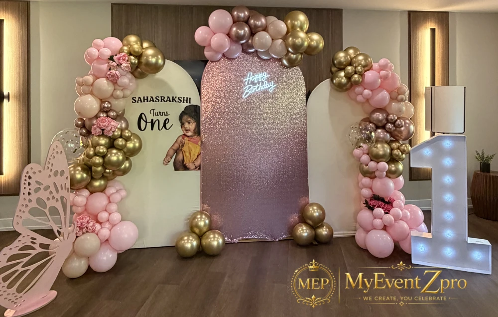 glamorous-pink-gold-first-birthday-backdrop-kitchener