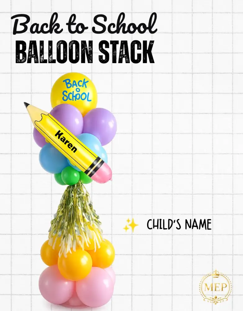 Deluxe Pencil Balloon Stack